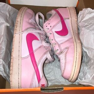 Nike Kids Light Pink and Fuchsia Sneakers